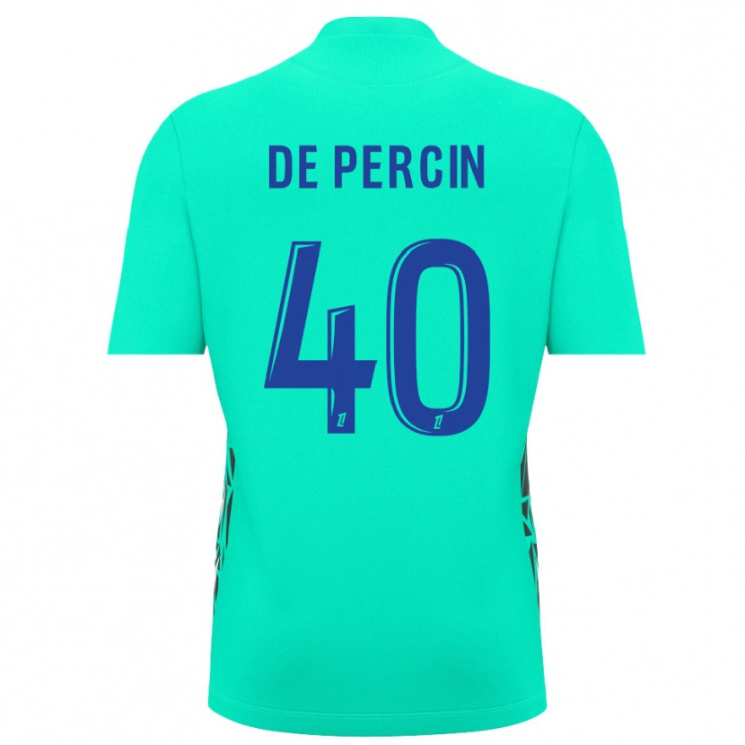 Danxen Kinderen Théo De Percin #40 Aquamarijn Blauw Keepersshirt 2025/26 T-Shirt