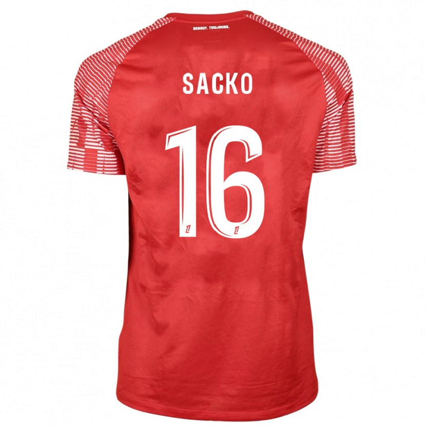 Danxen Kinderen Ianis Sacko #16 Rood Wit Keepersshirt 2025/26 T-Shirt