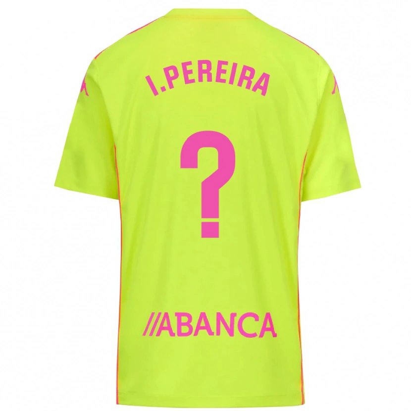 Danxen Kinderen Inês Pereira #0 Geel Groen Keepersshirt 2025/26 T-Shirt