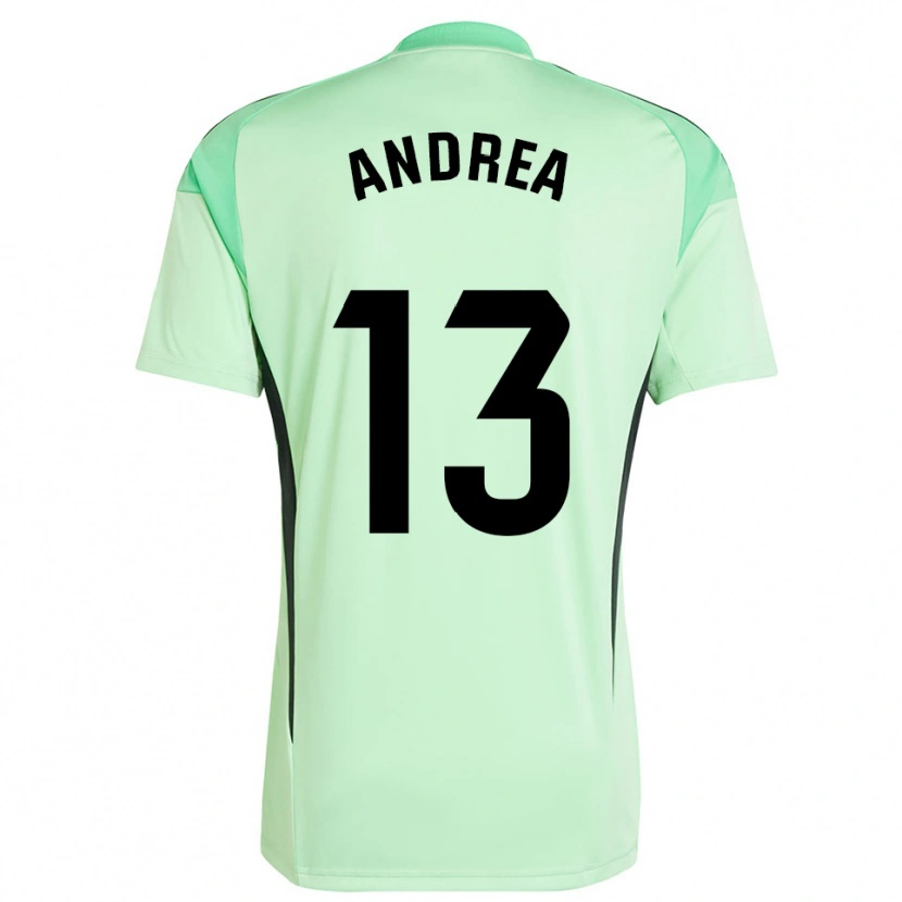 Danxen Kinderen Andrea Romero Burgos #13 Licht Oranje Zwart Keepersshirt 2025/26 T-Shirt