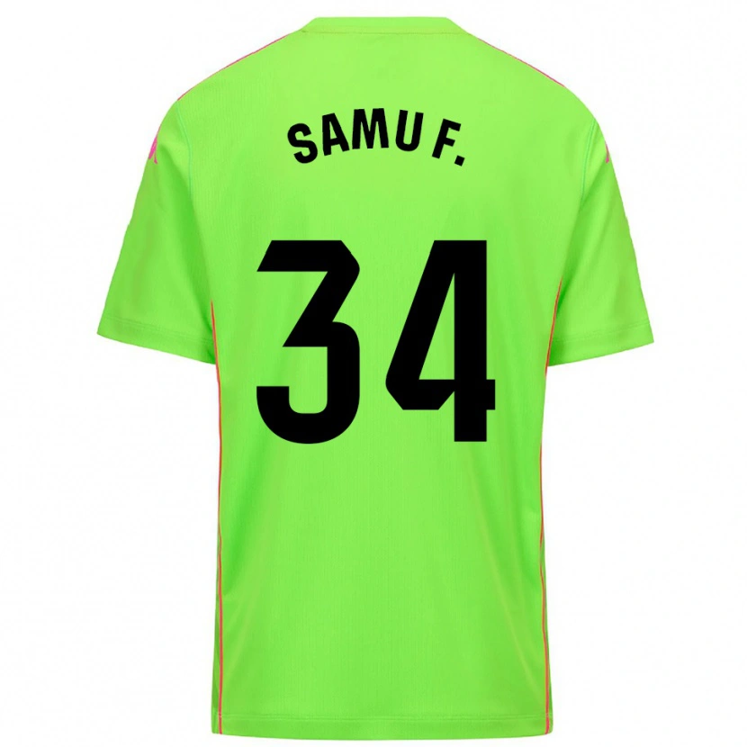Danxen Kinderen Samu Fernández #34 Lirme Diep Roze Keepersshirt 2025/26 T-Shirt