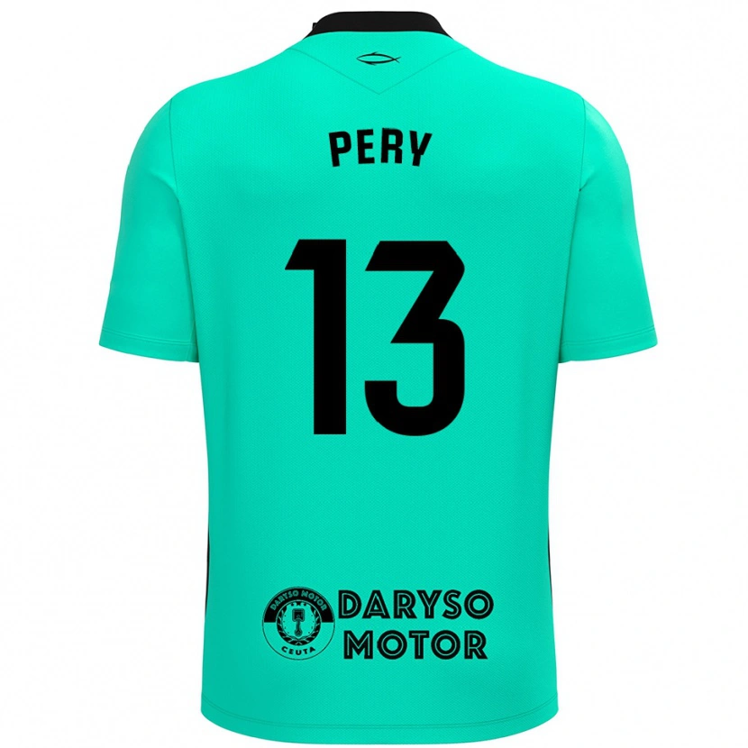 Danxen Kinderen Pery #13 Turquoise Zwart Keepersshirt 2025/26 T-Shirt