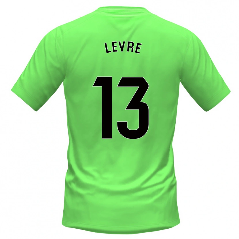 Danxen Kinderen Leyre Sánchez López #13 Groen Zwart Keepersshirt 2025/26 T-Shirt