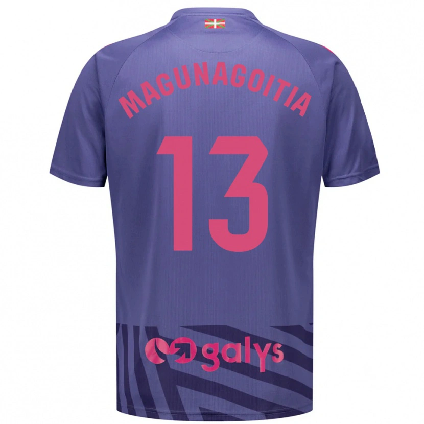 Danxen Kinderen Jonmi Magunagoitia #13 Blauw Grijs Paars Keepersshirt 2025/26 T-Shirt