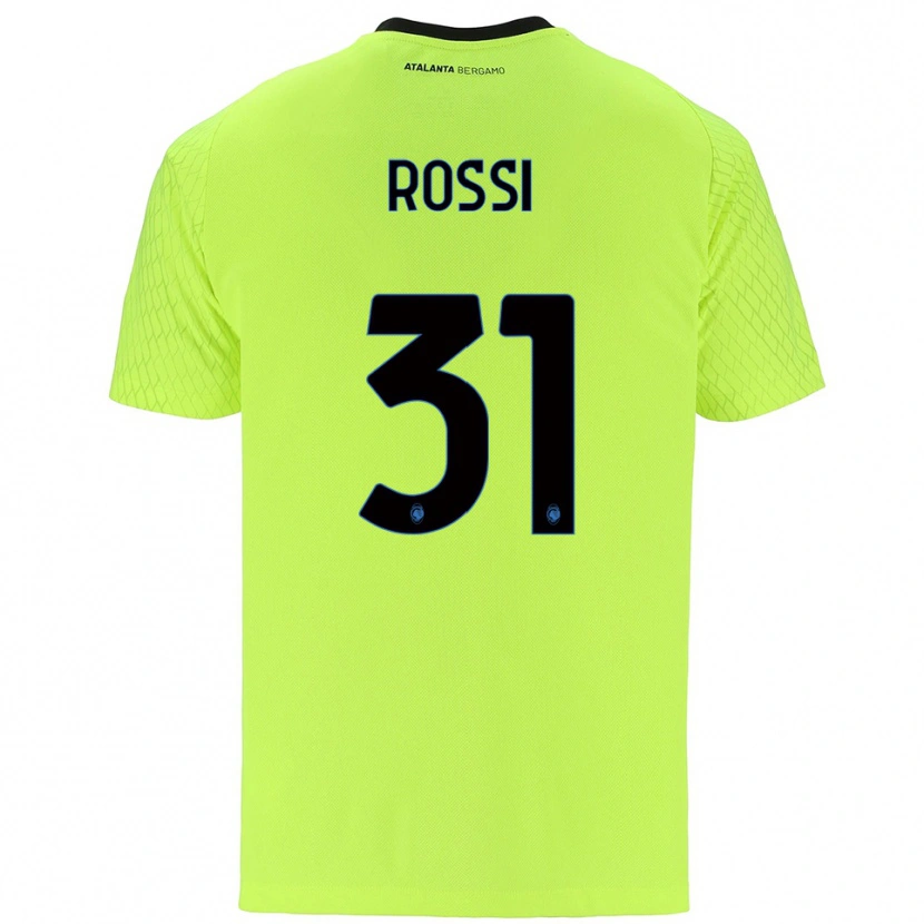 Danxen Kinderen Francesco Rossi #31 Geel Groen Rood Keepersshirt 2025/26 T-Shirt