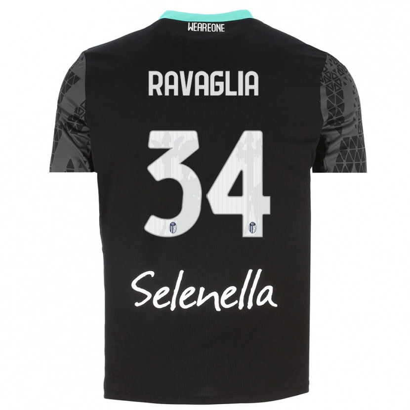Danxen Kinderen Federico Ravaglia #34 Grijs Zwart Wit Keepersshirt 2025/26 T-Shirt