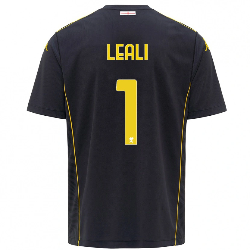 Danxen Kinderen Nicola Leali #1 Zwart Geel Keepersshirt 2025/26 T-Shirt