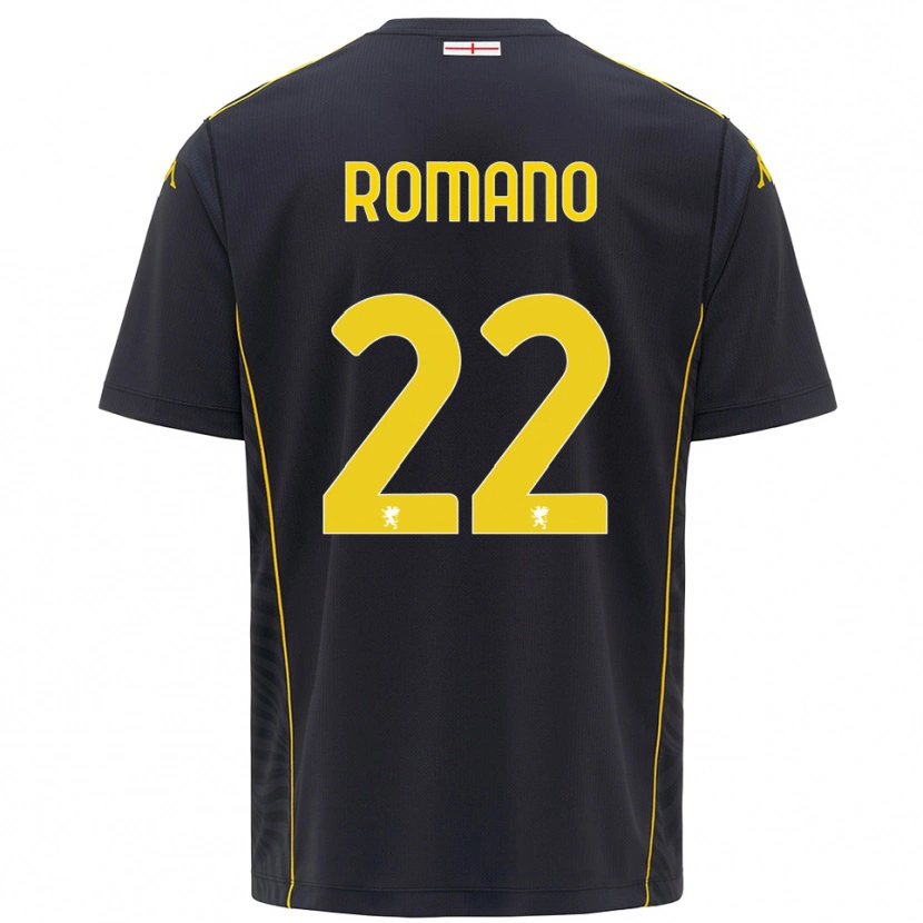 Danxen Kinderen Andrew Romano #22 Zwart Geel Keepersshirt 2025/26 T-Shirt