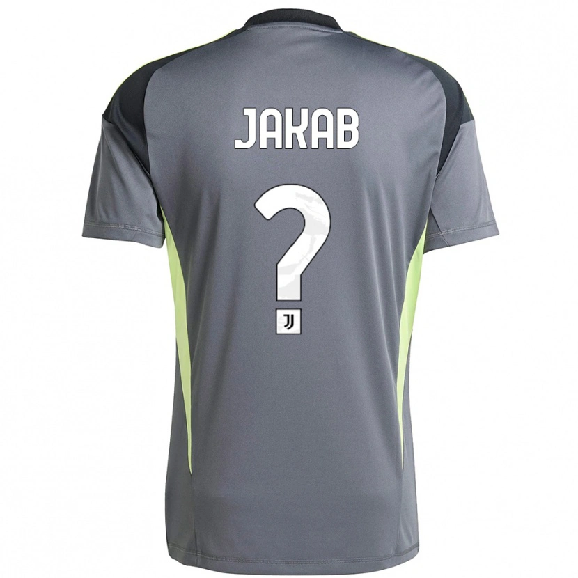 Danxen Kinderen Mátyás Jakab #0 Donkergrijs Wit Keepersshirt 2025/26 T-Shirt