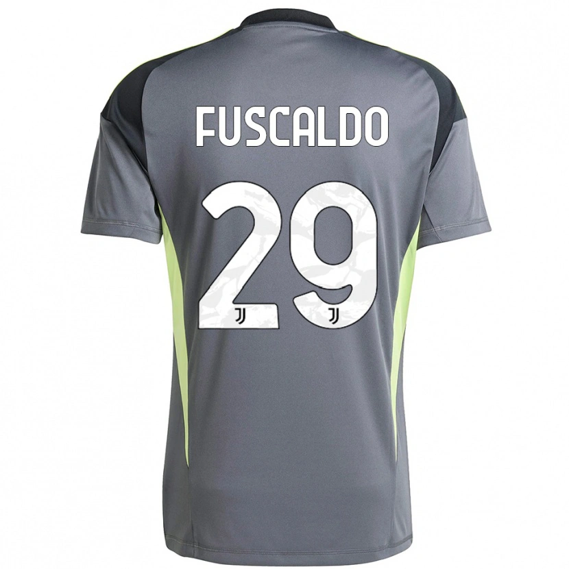 Danxen Kinderen Matteo Fuscaldo #29 Donkergrijs Wit Keepersshirt 2025/26 T-Shirt