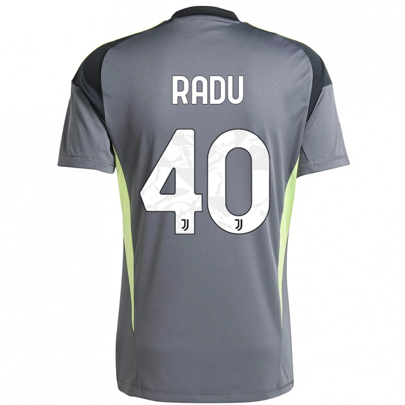 Danxen Kinderen Riccardo Radu #40 Donkergrijs Wit Keepersshirt 2025/26 T-Shirt