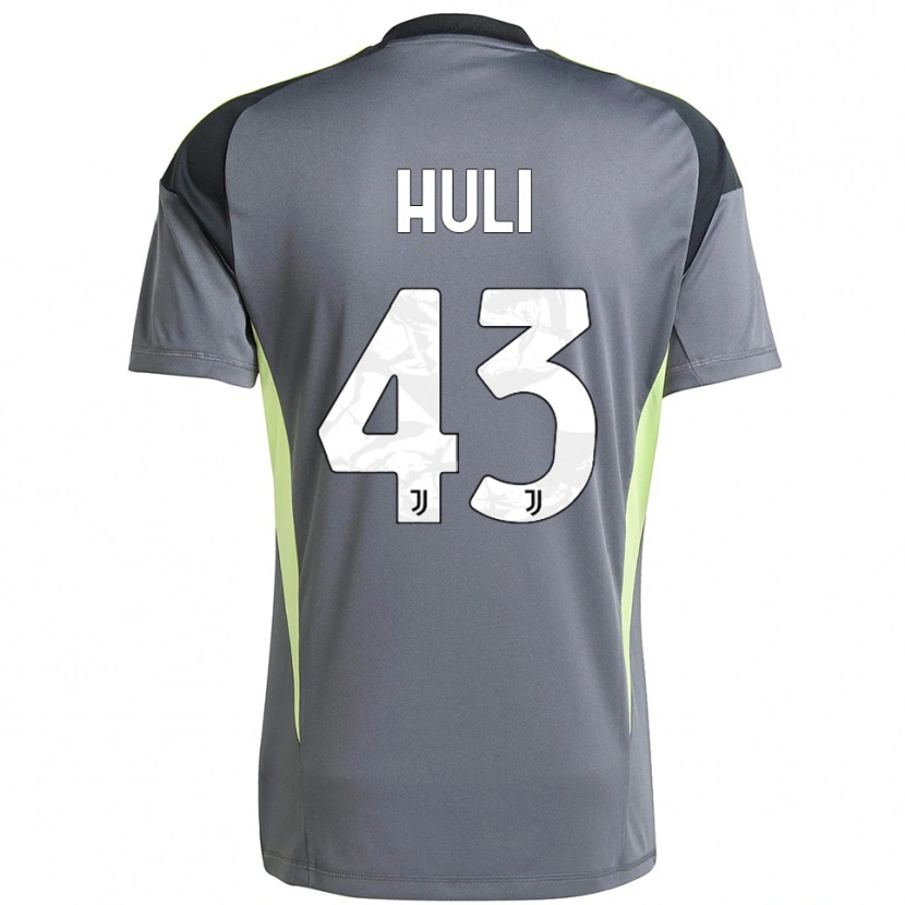 Danxen Kinderen Raffaele Huli #43 Donkergrijs Wit Keepersshirt 2025/26 T-Shirt