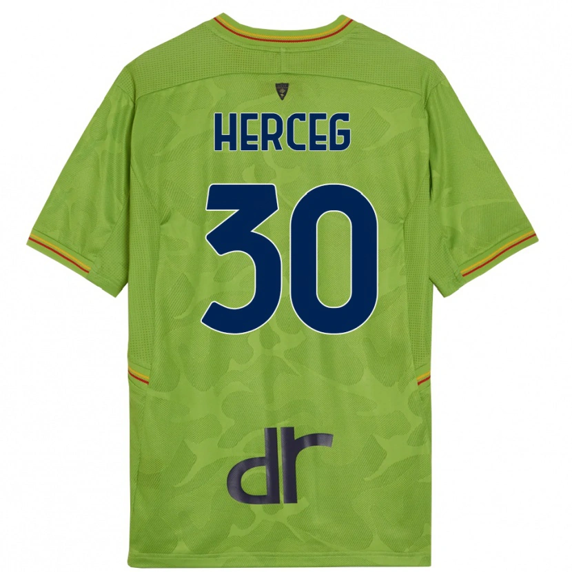 Danxen Kinderen Lovro Herceg #30 Bos Groen Zwart Keepersshirt 2025/26 T-Shirt