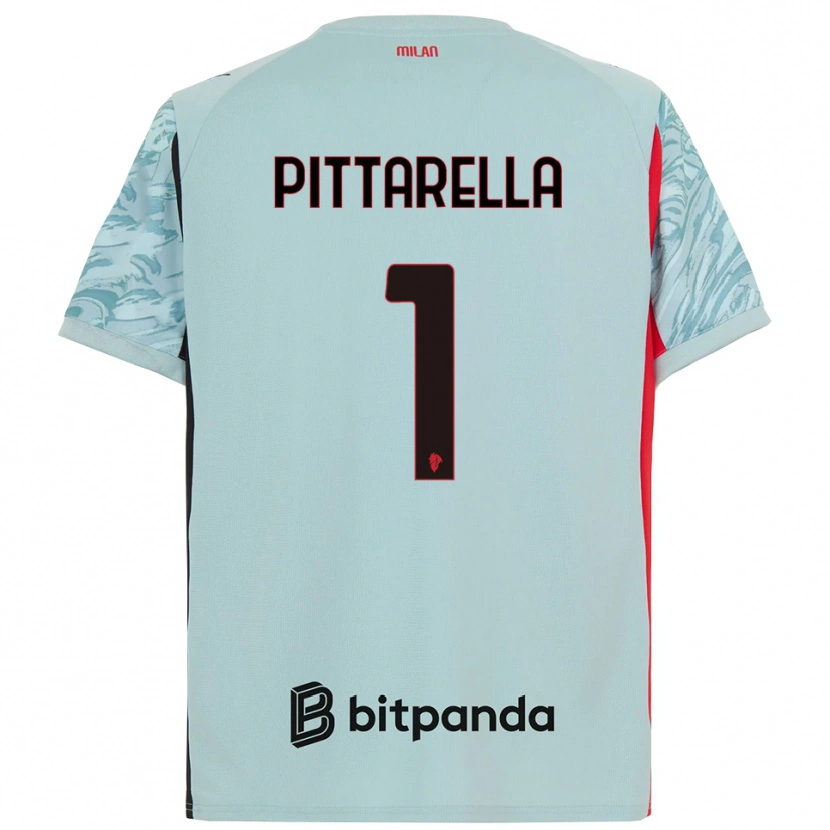 Danxen Kinderen Matteo Pittarella #1 Licht Blauw Rood Keepersshirt 2025/26 T-Shirt