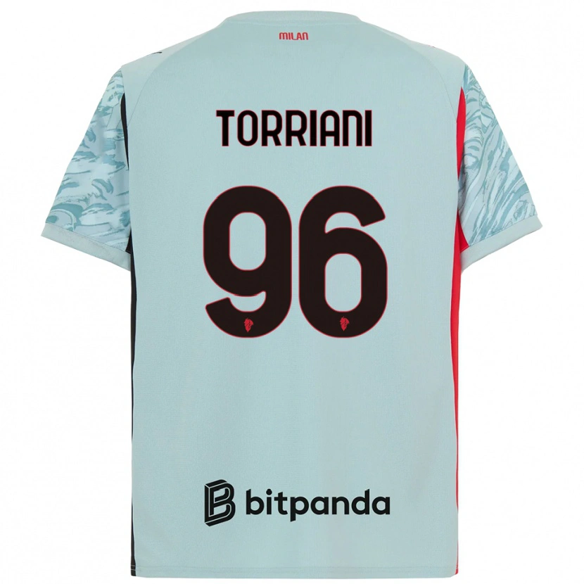 Danxen Kinderen Lorenzo Torriani #96 Licht Blauw Rood Keepersshirt 2025/26 T-Shirt