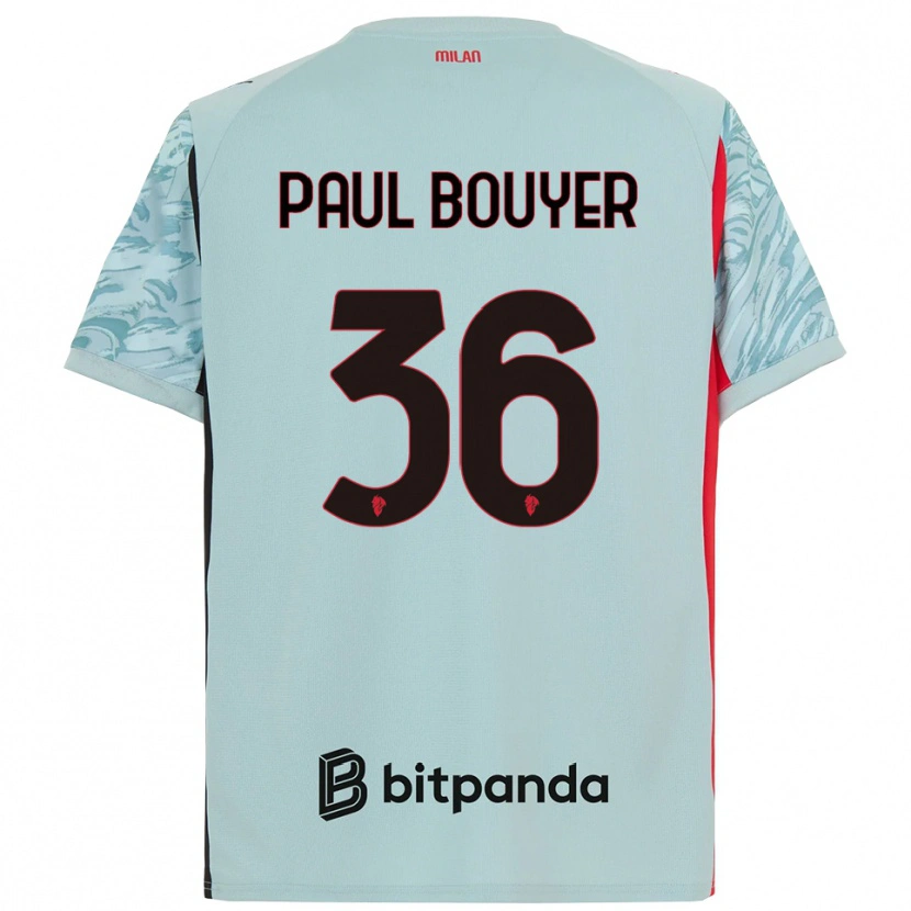 Danxen Kinderen Léo Paul Bouyer #36 Licht Blauw Rood Keepersshirt 2025/26 T-Shirt