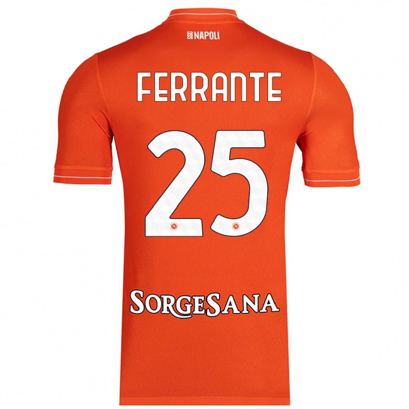 Danxen Kinderen Mathias Ferrante #25 Oranje Rood Wit Keepersshirt 2025/26 T-Shirt