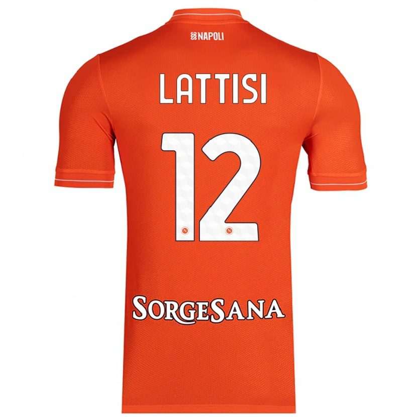 Danxen Kinderen Francesco Lattisi #12 Oranje Rood Wit Keepersshirt 2025/26 T-Shirt