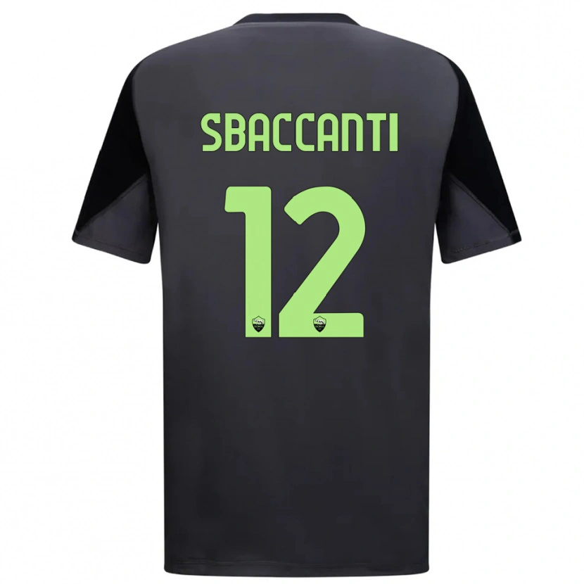 Danxen Kinderen Christian Sbaccanti #12 Zwart Licht Groen Keepersshirt 2025/26 T-Shirt