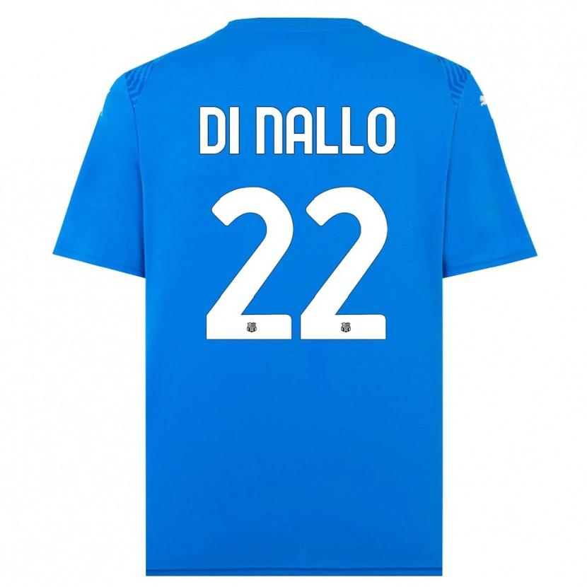 Danxen Kinderen Erica Di Nallo #22 Blauw Wit Keepersshirt 2025/26 T-Shirt