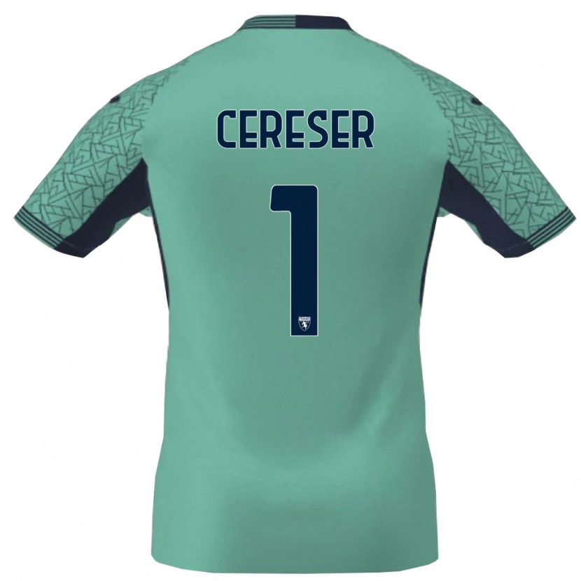 Danxen Kinderen Francesco Cereser #1 Blauw Lagune Keepersshirt 2025/26 T-Shirt