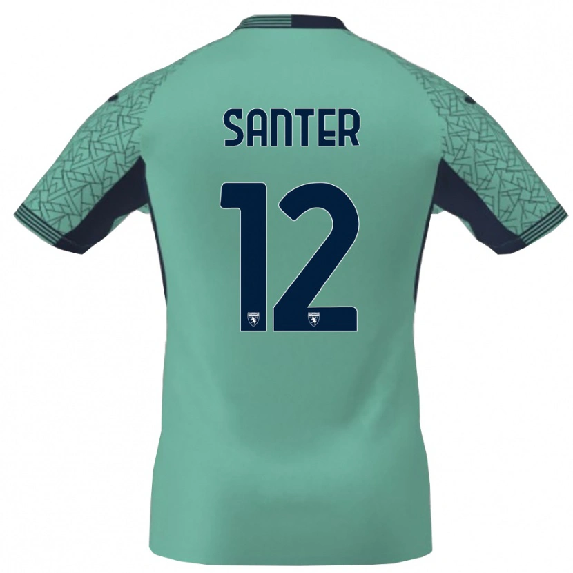 Danxen Kinderen Leonardo Santer #12 Blauw Lagune Keepersshirt 2025/26 T-Shirt