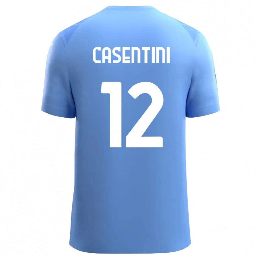 Danxen Kinderen Gabriele Casentini #12 Hemelsblauw Wit Keepersshirt 2025/26 T-Shirt