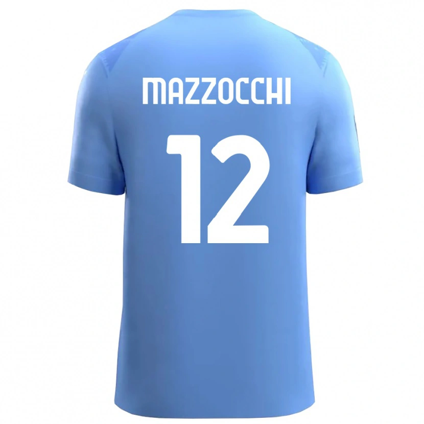 Danxen Kinderen Alessandro Mazzocchi #12 Hemelsblauw Wit Keepersshirt 2025/26 T-Shirt