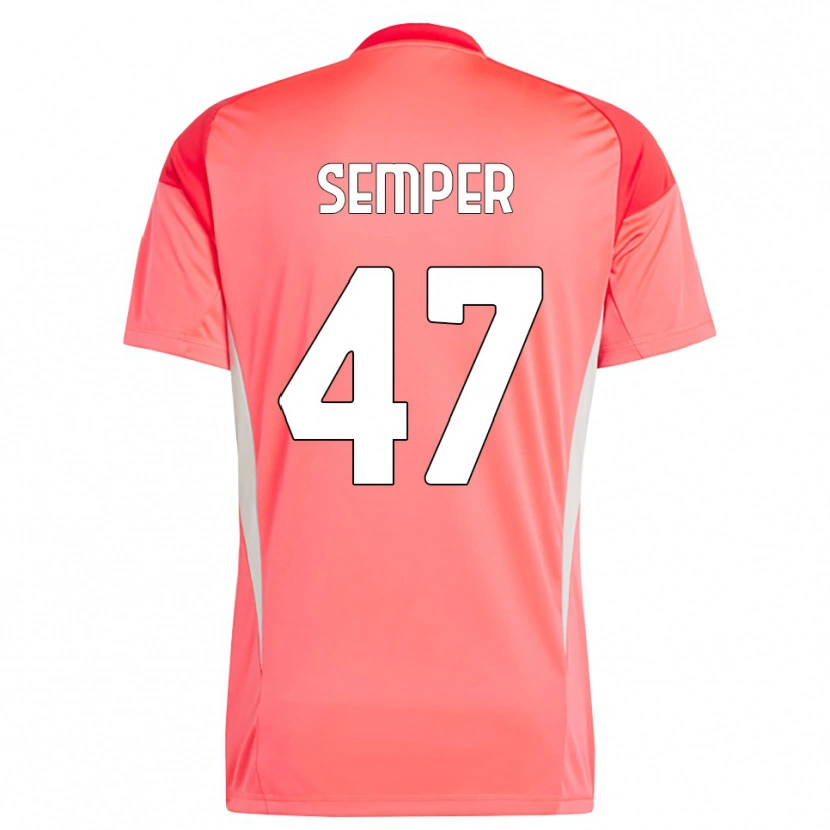 Danxen Kinderen Adrian Semper #47 Rood Wit Keepersshirt 2025/26 T-Shirt