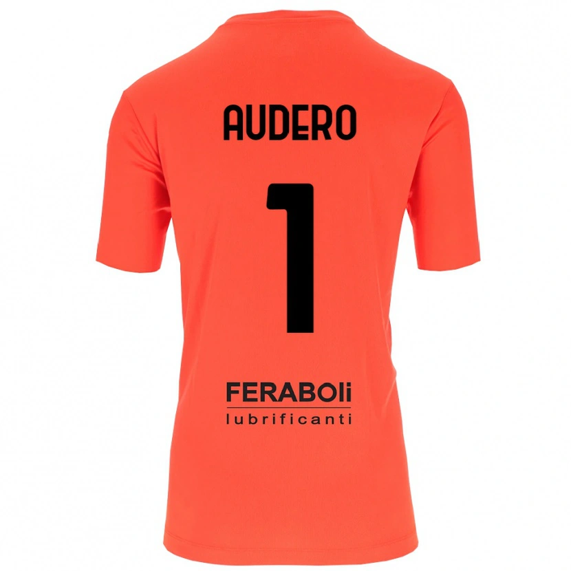 Danxen Kinderen Emil Audero #1 Oranje Rood Zwart Keepersshirt 2025/26 T-Shirt