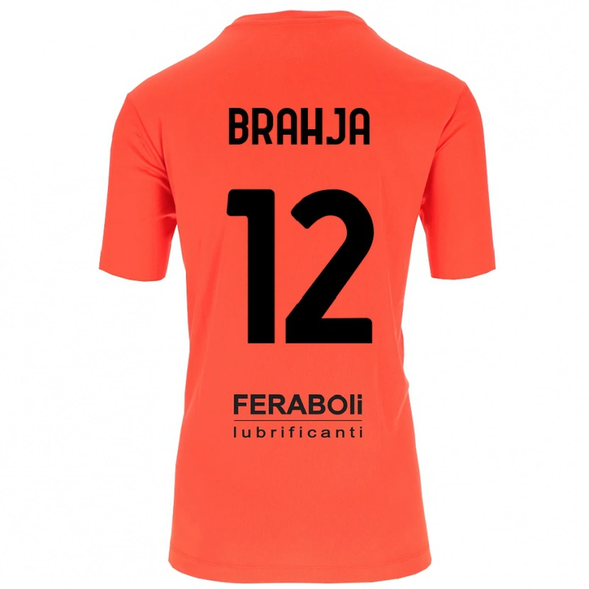 Danxen Kinderen Thomas Brahja #12 Oranje Rood Zwart Keepersshirt 2025/26 T-Shirt