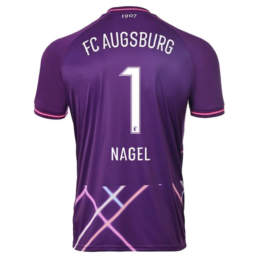 Danxen Kinderen Timo Nagel #1 Paars Roze Keepersshirt 2025/26 T-Shirt