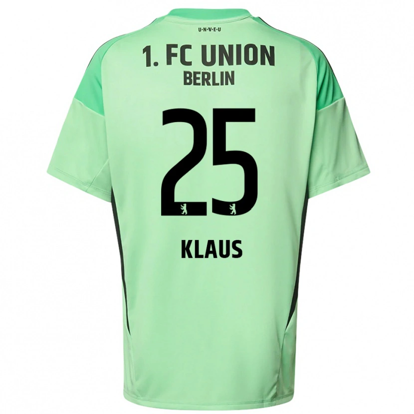 Danxen Kinderen Carl Klaus #25 Licht Groen Zwart Keepersshirt 2025/26 T-Shirt