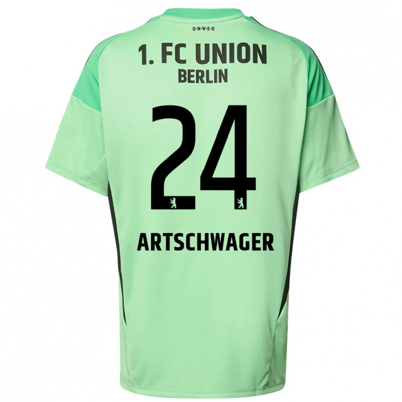 Danxen Kinderen Finn Artschwager #24 Licht Groen Zwart Keepersshirt 2025/26 T-Shirt