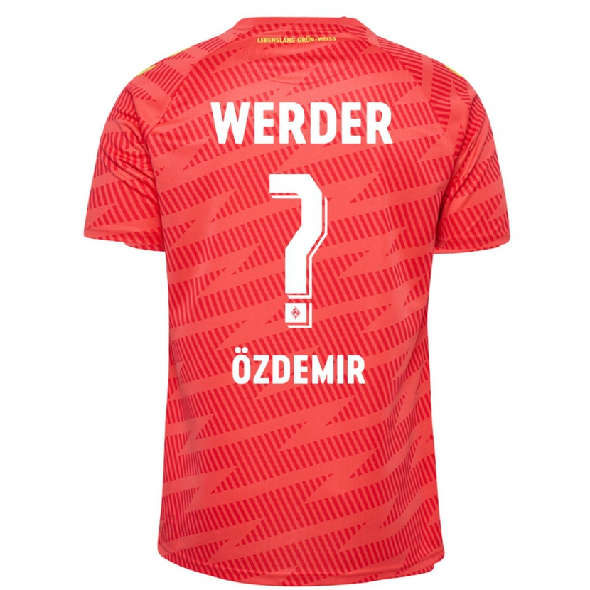Danxen Kinderen Sinem Özdemir #0 Rood Geel Keepersshirt 2025/26 T-Shirt