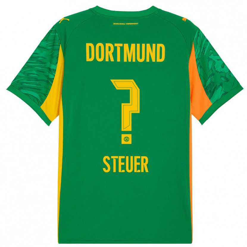 Danxen Kinderen Etienne Steuer #0 Groen Oranje Keepersshirt 2025/26 T-Shirt