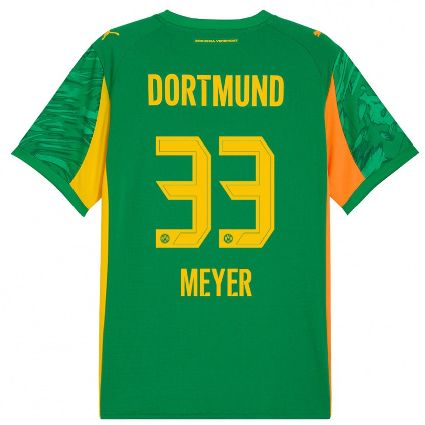 Danxen Kinderen Alexander Meyer #33 Groen Oranje Keepersshirt 2025/26 T-Shirt
