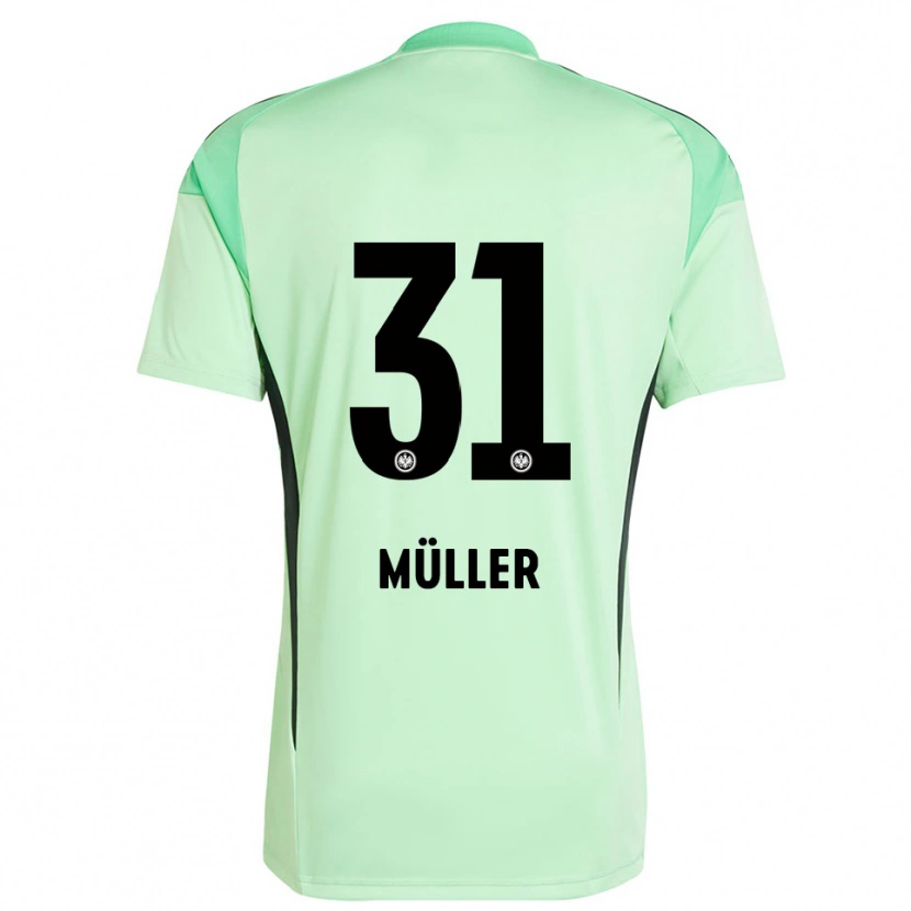 Danxen Kinderen Laurin Müller #31 Licht Groen Zwart Keepersshirt 2025/26 T-Shirt
