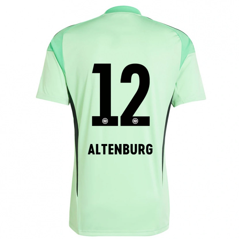 Danxen Kinderen Lina Altenburg #12 Licht Groen Zwart Keepersshirt 2025/26 T-Shirt