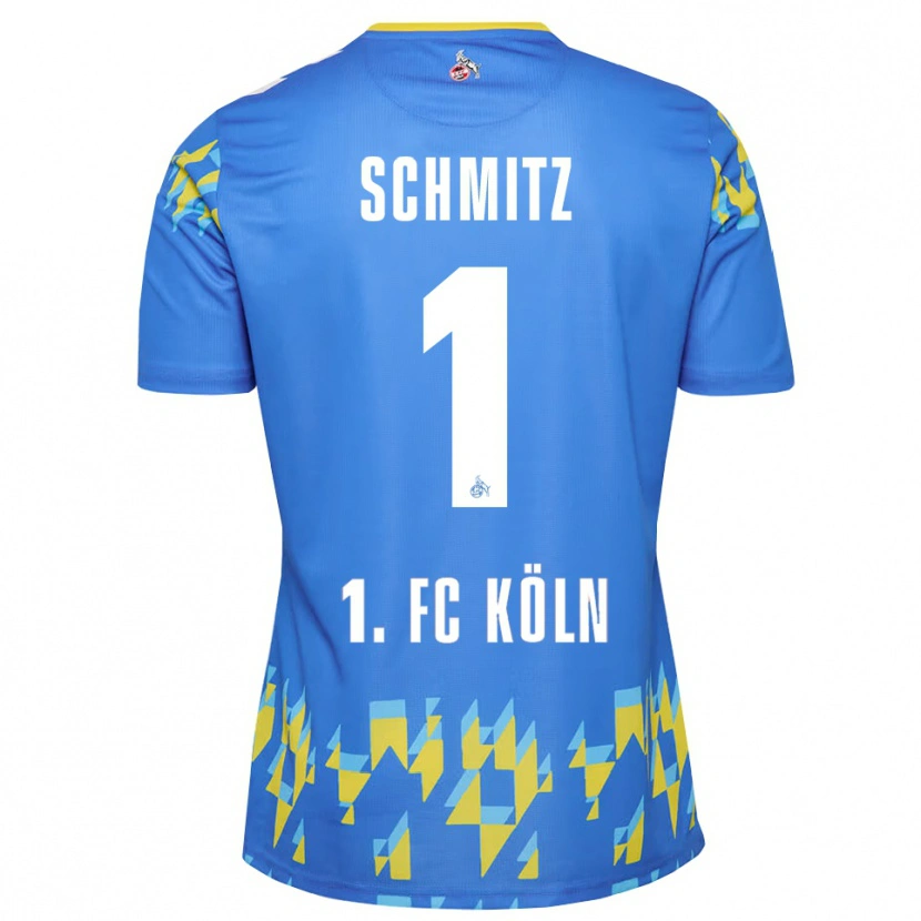 Danxen Kinderen Lisa Schmitz #1 Korenbloemblauw Keepersshirt 2025/26 T-Shirt