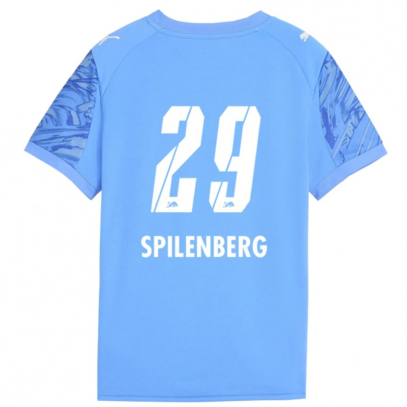 Danxen Kinderen Maja Spilenberg #29 Koninklijk Blauw Rood Keepersshirt 2025/26 T-Shirt