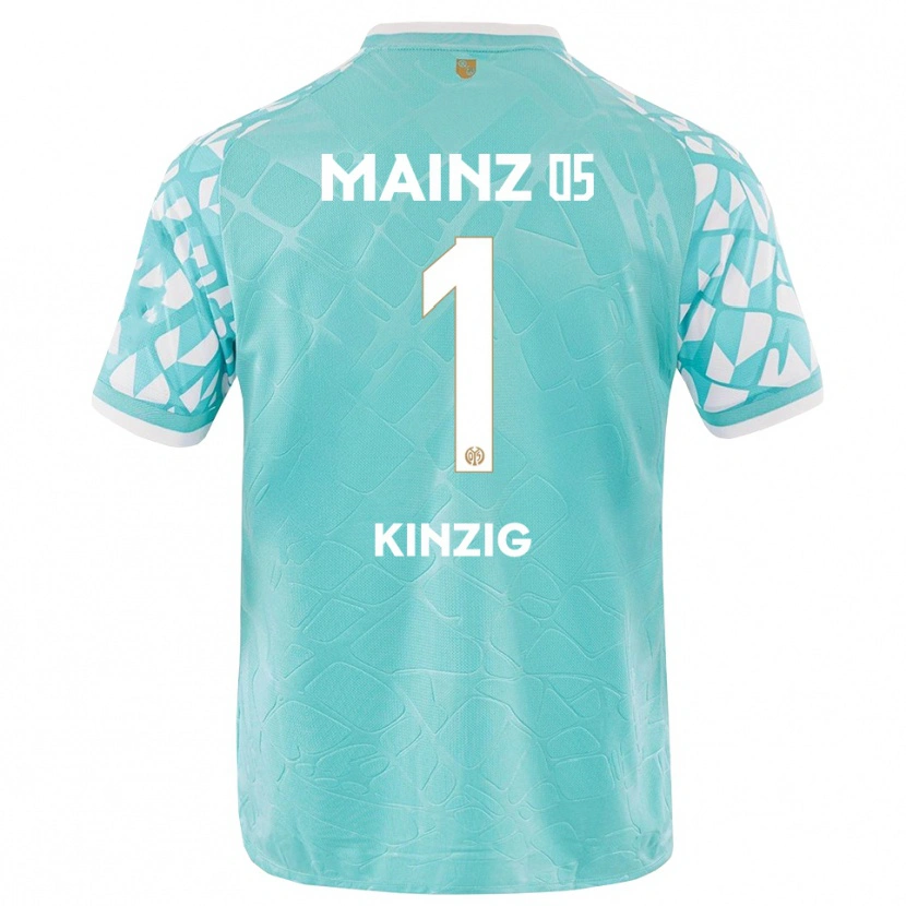 Danxen Kinderen Maximilian Kinzig #1 Turquoise Wit Keepersshirt 2025/26 T-Shirt
