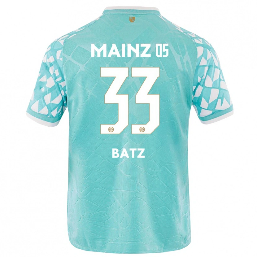 Danxen Kinderen Daniel Batz #33 Turquoise Wit Keepersshirt 2025/26 T-Shirt