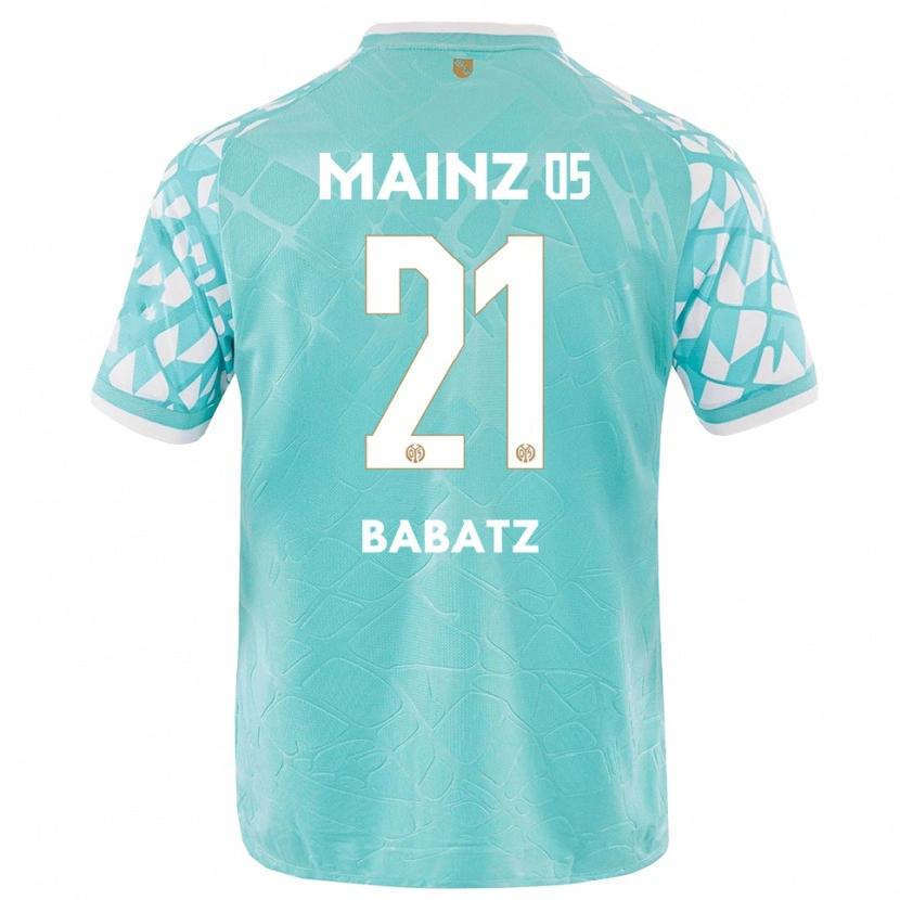 Danxen Kinderen Louis Babatz #21 Turquoise Wit Keepersshirt 2025/26 T-Shirt