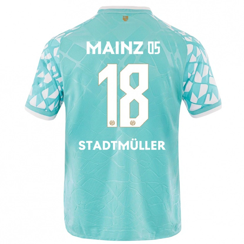 Danxen Kinderen Elias Stadtmüller #18 Turquoise Wit Keepersshirt 2025/26 T-Shirt