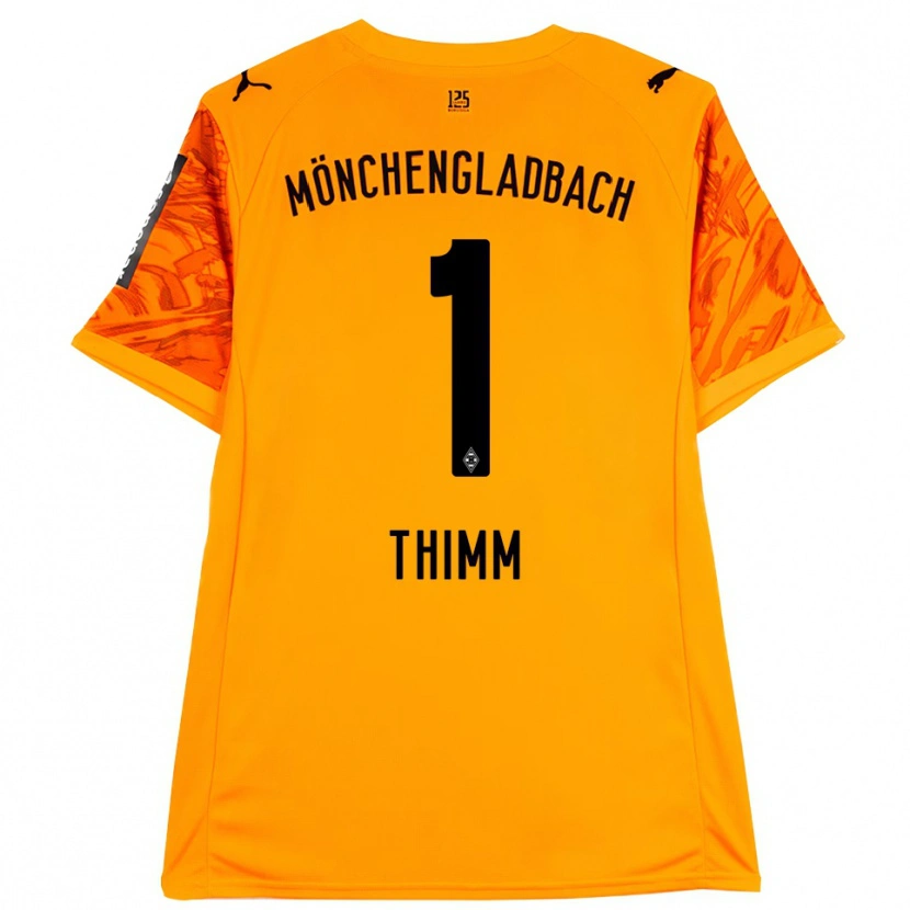 Danxen Kinderen Joshua Thimm #1 Oranje Geel Zwart Keepersshirt 2025/26 T-Shirt