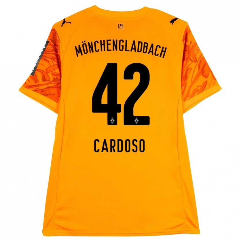 Danxen Kinderen Tiago Pereira Cardoso #42 Oranje Geel Zwart Keepersshirt 2025/26 T-Shirt