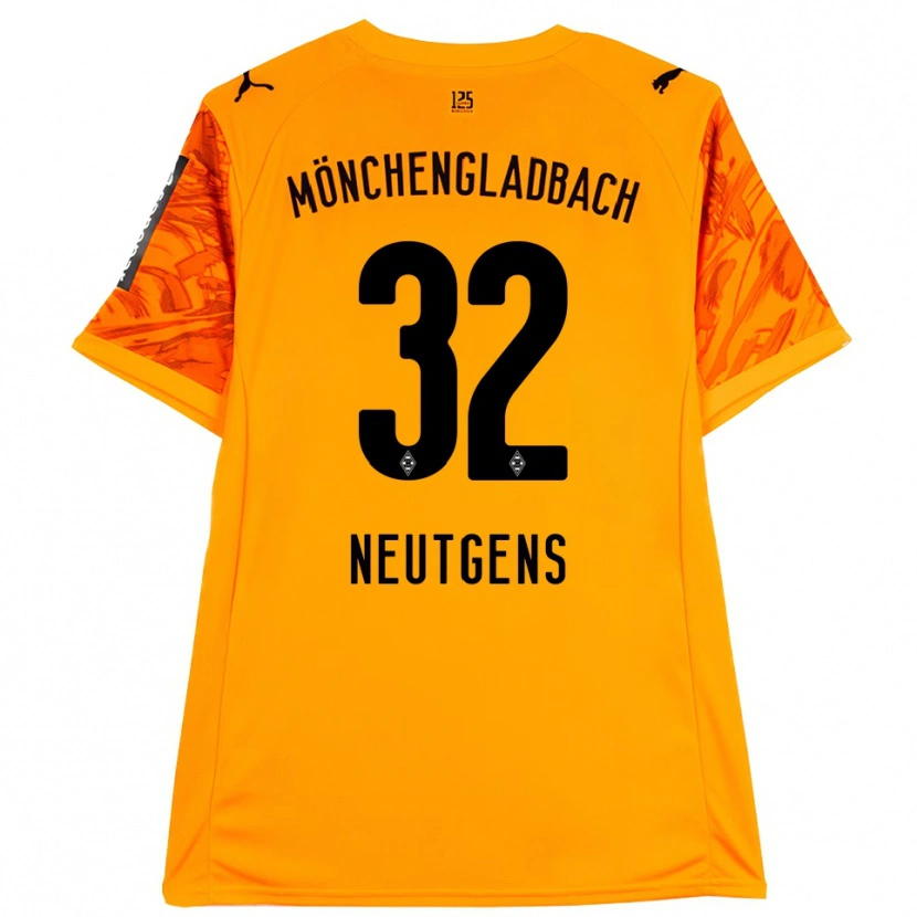 Danxen Kinderen Maximilian Neutgens #32 Oranje Geel Zwart Keepersshirt 2025/26 T-Shirt