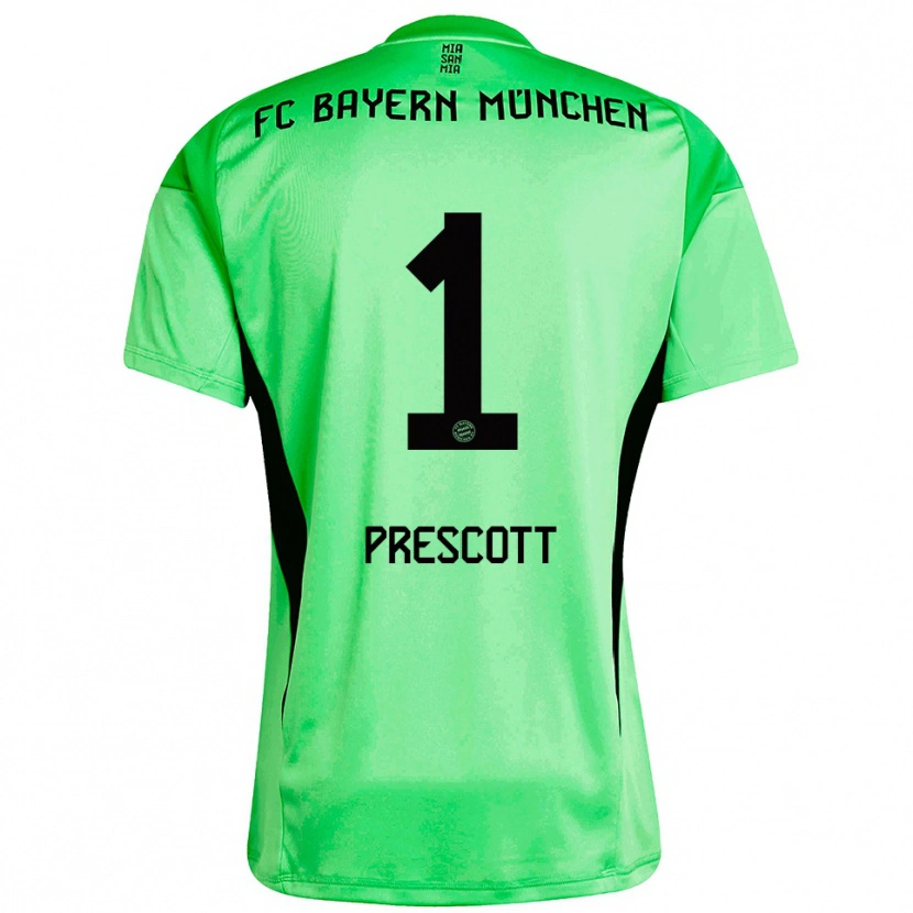 Danxen Kinderen Leonard Prescott #1 Medium Lente Groen Keepersshirt 2025/26 T-Shirt