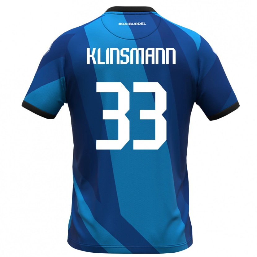 Danxen Kinderen Jonathan Klinsmann #33 Koningsblauw Oranje Keepersshirt 2025/26 T-Shirt